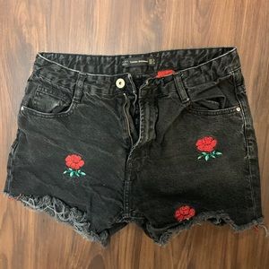 zara rose shorts